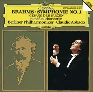 BRAHMS:SYMPHONY NO.1&frasl;GESANG DER PARZEN&frasl;CLAUDIO ABBADO&frasl;クラウディオ