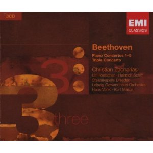 CHRISTIAN ZACHARIAS / クリスティアン・ツァハリアス / Beethoven : Piano Concertos No.1-No.5 / Triple Concerto Op.56 / ベートーヴェン: ピアノ協奏曲全集