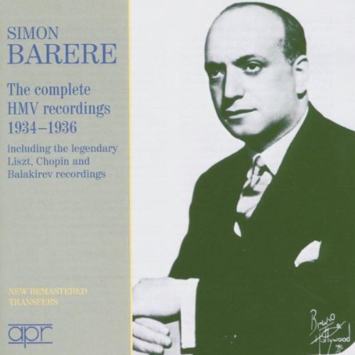 SIMON BARERE / シモン・バレル / COMPLETE HMV RECORDINGS 1934-36