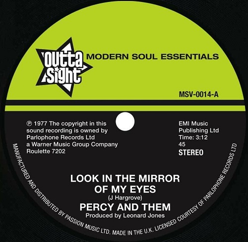 PERCY & THEM / LOOK IN THE MIRROR OF MY EYES / TRYING TO FIND A NEW LOVE (7")