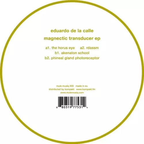 EDUARDO DE LA CALLE     / MAGNECTIC TRANSDUCER