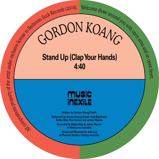 GORDON KOANG / ゴードン・コアン / STAND UP (CLAP YOUR HANDS) B/W ASYLUM SEEKER