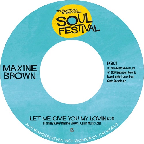 MAXINE BROWN / マキシン・ブラウン / LET ME GIVE YOU MY LOVIN / ONE IN A MILLION(7")