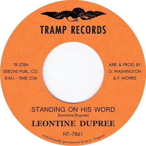 LEONTINE DUPREE / STANDING ON HIS WORD / WAITING FOR MY BABY(7")