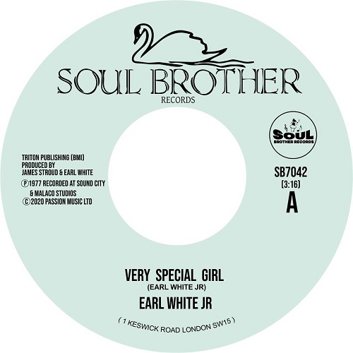 EARL WHITE JR.  / VERY SPECIAL GIRL / NEVER FALL IN LOVE AGAIN(7")