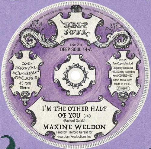 MAXINE WELDON/PEGGY WOODS / I'M THE OTHER HALF OF YOU / YOU'D BETTER BE GOOD(7")
