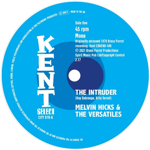 MELVIN HICKS & THE VERSATILES/CLARENCE PINCKNEY / INTRUDER / JUST OUTSIDE OF LONELY (7")