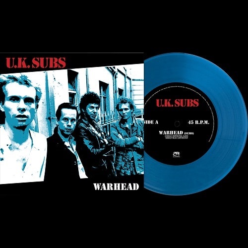 U.K. SUBS / WARHEAD (7"/BLUE VINYL)