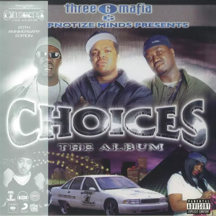 THREE 6 MAFIA / スリー・6・マフィア / CHOICES: ALBUM "2LP"(20th Anniversary Edition)(CLOUDY CLEAR VINYL)