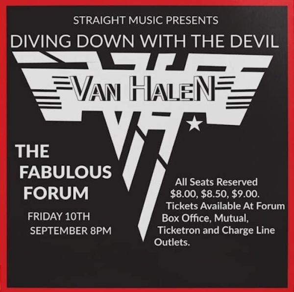 VAN HALEN / ヴァン・ヘイレン / DIVING DOWN WITH THE DEVIL- LIVE AT THE LA FORUM 1982 / ダイビング・ダウン・ウィズ・ザ・デビル