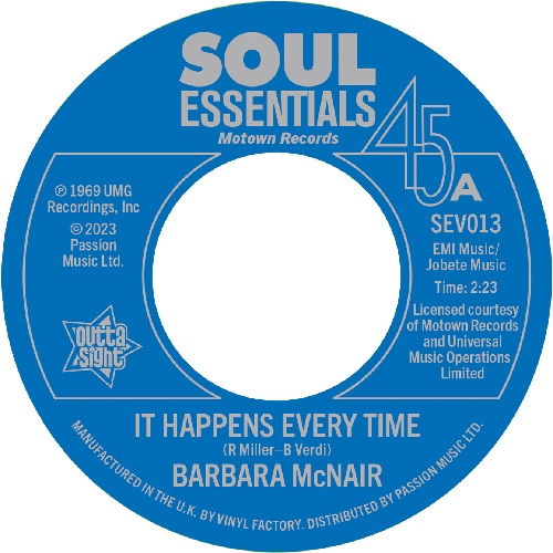 BARBARA MCNAIR / バーバラ・マクネア / IT HAPPENS EVERY TIME / YOU'RE GONNA LOVE MY BABY (7")
