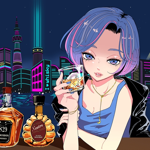 DJ HASEBE feat. ナツ・サマー/おかもとえみによる『ウイスキーが、お