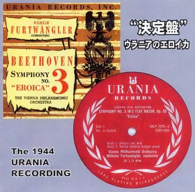 BEETHOVEN:SYMPHONY NO.3 (REC;1944) /WILHELM FURTWANGLER