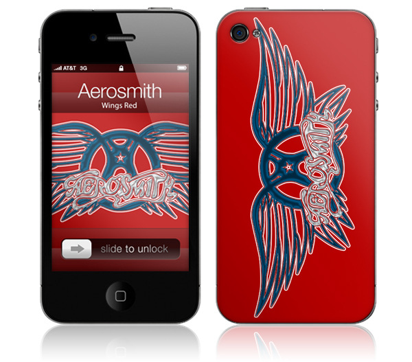 AEROSMITH / エアロスミス / RED LOGO(iPhone 4(16/32GB)用 : MUSIC SKIN) 