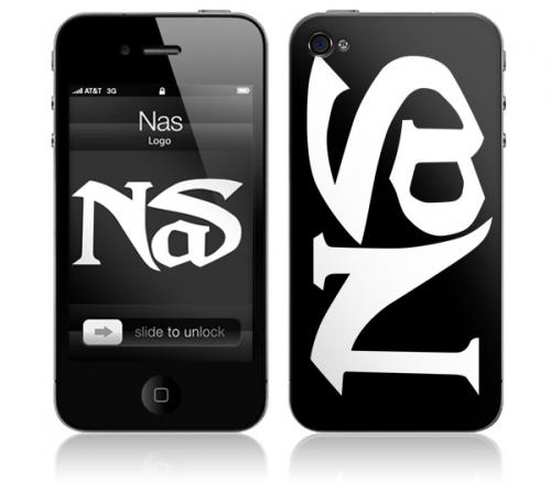 NAS / ナズ / LOGO(iPhone 4(16/32GB)用 : MUSIC SKIN) 
