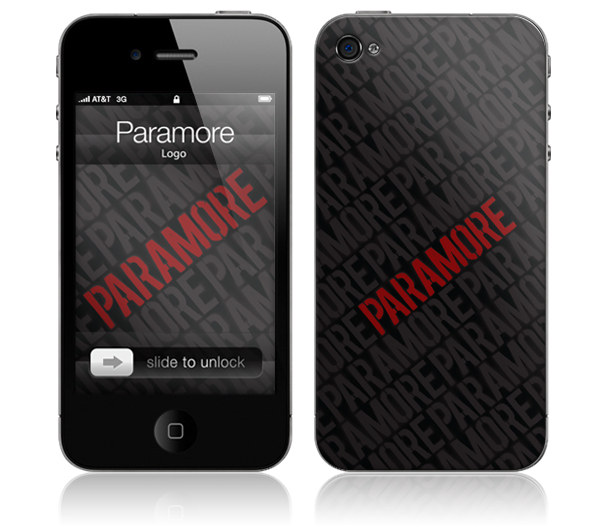 PARAMORE / パラモア / LOGO(iPhone 4(16/32GB)用 : MUSIC SKIN) 