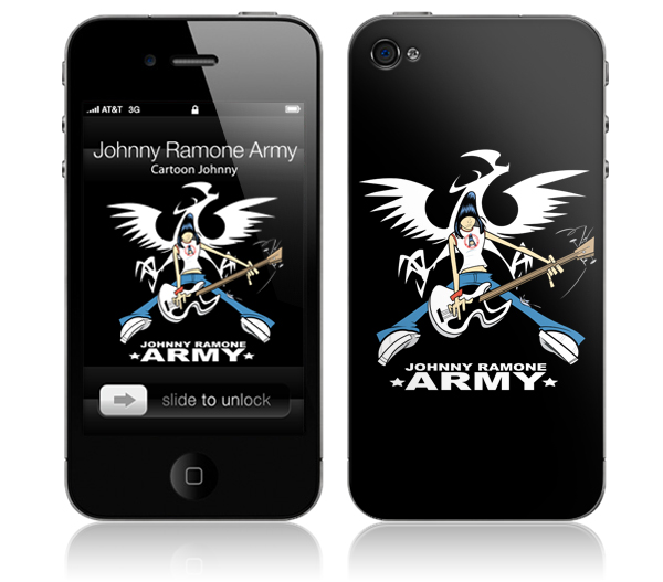 JOHNNY RAMONE / ジョニー・ラモーン / CARTOON JOHNNY(iPhone 4(16/32GB)用 : MUSIC SKIN) 