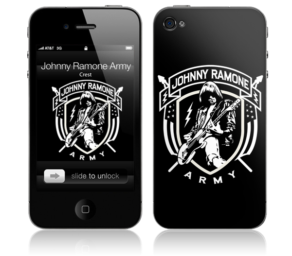 JOHNNY RAMONE / ジョニー・ラモーン / CREST(iPhone 4(16/32GB)用 : MUSIC SKIN) 