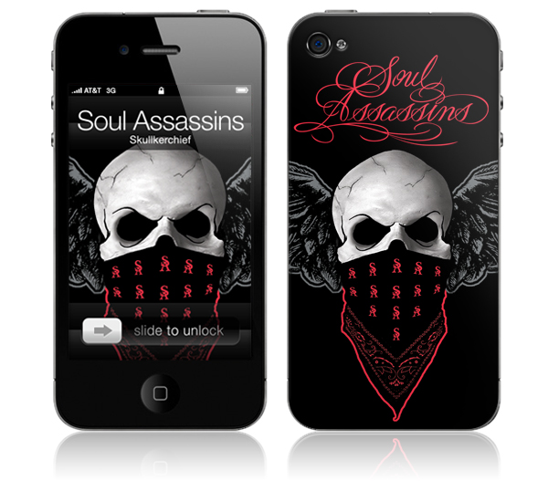 SOUL ASSASSINS / SKULLKERCHIEF(iPhone 4(16/32GB)用 : MUSIC SKIN) 