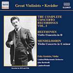 FRITZ KREISLER / フリッツ・クライスラー / BEETHOVEN / MENDELSSOHN: Violin Concertos (Kreisler) (1935-1936) / ベートーヴェン/メンデルスゾーン:フリッツ・クライスラーのヴァイオリン協奏曲録音全集 5(クライスラー)(1935 - 1936)