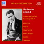 BENIAMINO GIGLI / ベニャミーノ・ジーリ / GIGLI EDITION VOL.4: Camden and New York Recordings (1926-1927) / ベニアミーノ・ジーリ:カムデン・ニューヨーク録音集(1926-1927)