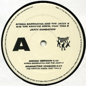 AFRIKA BAMBAATAA & THE JAZZY FIVE / JAZZY SENSATION -TOMMY BOY再発盤-