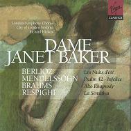 DAME JANET BAKER / デイム・ジャネット・ベイカー / BRAHMS;ALTO RHAPSODY ETC.