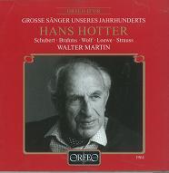 HANS HOTTER / ハンス・ホッター / GREAT SINGERS OF OUR CENTURY