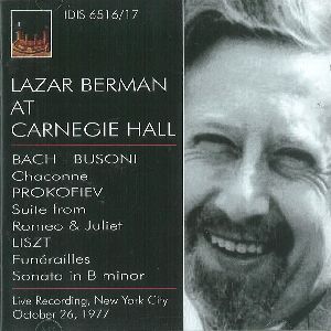 LAZAR BERMAN / ラザール・ベルマン / AT CARNEGIE HALL