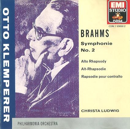 OTTO KLEMPERER / オットー・クレンペラー / BRAHMS:SYMPHONIE NO. 2 / ブラームス:交響曲第2番ニ長調