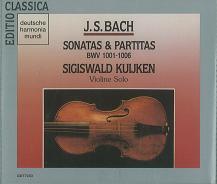 SIGISWALD KUIJKEN / シギスヴァルト・クイケン / J.S.BACH:SONATES ET PARTITAS POUR VIOLO