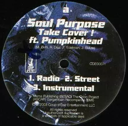 SOUL PURPOSE FT PUMPKINHEAD / TAKE COVER/LUNG COLLAPSING