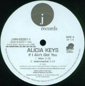ALICIA KEYS / アリシア・キーズ / IF I AINT GOT YOU (X4)