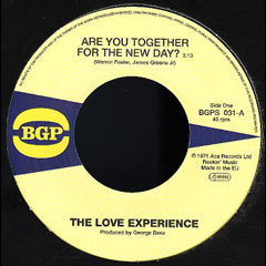 LOVE EXPERIENCE + 87TH OVER / ARE YOU TOGETHER FOR THE NEW DAY + MOVING WOMAN (7")