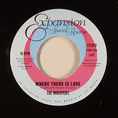 WHISPERS / ウィスパーズ / WHERE THERE IS LOVE + IN LOVE FOREVER (7")