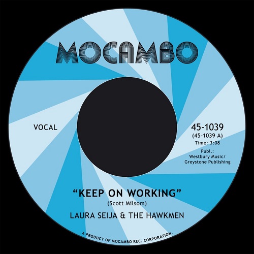 LAURA SEIJA & THE HAWKMEN / KEEP ON WOLKING / DON'T JUDGE A BOOK BY ITS COVER (7")