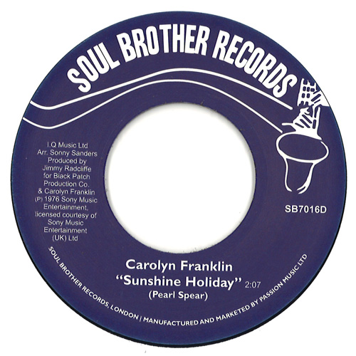 CAROLYN FRANKLIN / キャロライン・フランクリン / SUNSHINE HOLIDAY / DEAL WITH IT (7")