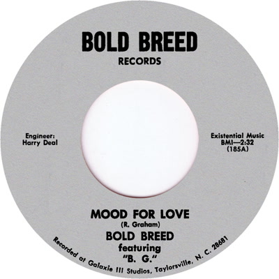 BOLD BREED / MOOD FOR LOVE / LET ME DOWN EASY (7")