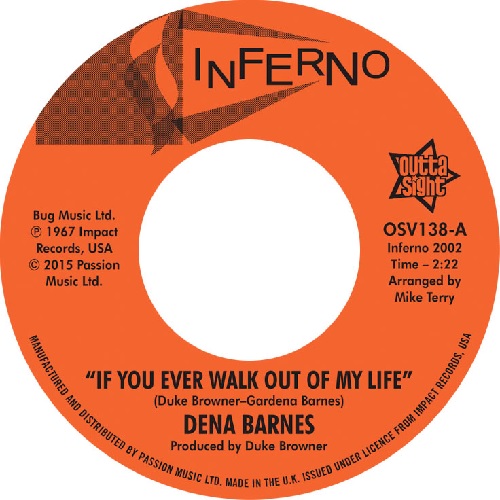 DENA BARNES / IF YOU EVER WALK OUT OF MY LIFE / WHO AM I (YOU OUGHT TO KNOW) (7")
