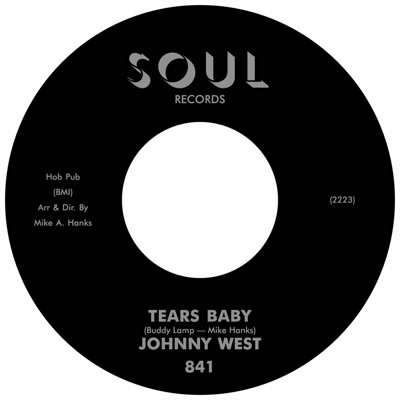 JOHNNY WEST / ジョニー・ウェスト / IT AIN'T LOVE / TEARS BABY (7")