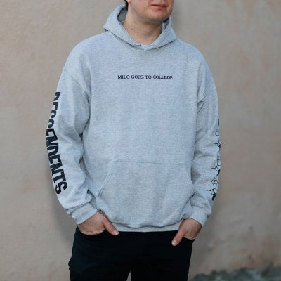 DESCENDENTS / XL/MILO GOES TO COLLEGE PULLOVER (HEATHER GREY)