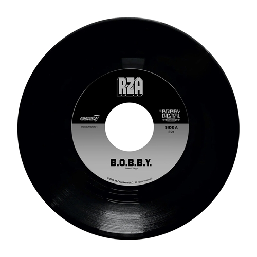 RZA AS BOBBY DIGITAL / BOBBY DIGITAL BOX SET (METALLIC SILVER W/ 45 ADAPTOR) & 7" OF RZA’S “B.O.B.B.Y.” AND “HOLOCAUST (SILKWORM)”