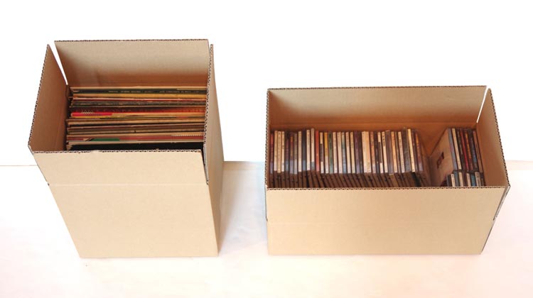 送料・手数料は無料、お売りいただくCDやレコード梱包用のダンボールも無料でお届けいたします。