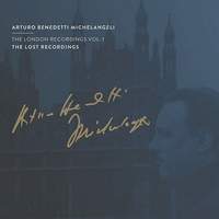 【CLASSIC】2月中旬発売予定 【輸入盤CD】アルトゥーロ・ベネデッティ・ミケランジェリ、ロンドン録音第1弾