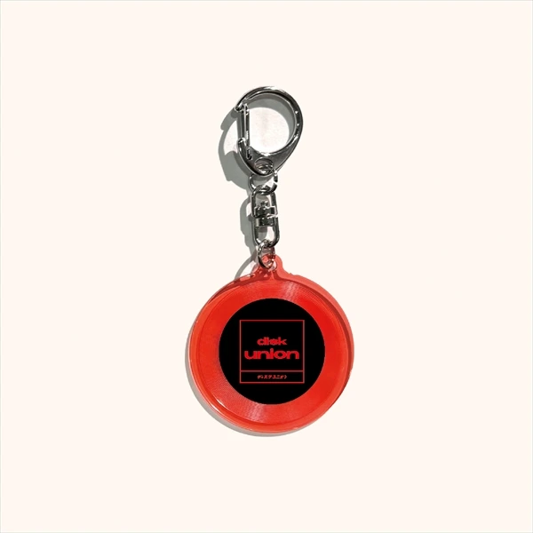 ディスクユニオン ミュージックキーホルダー レコード型 