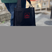 7インチレコードがぴったり収まるスクエア型ミニトート