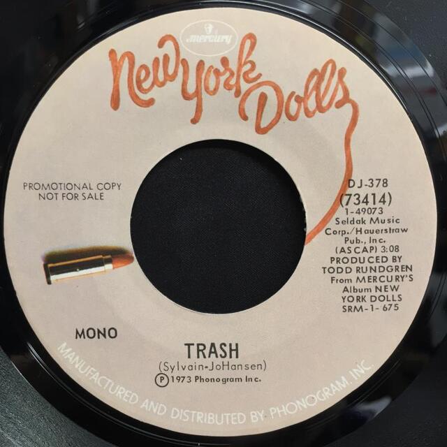 【中古】9/13(火) 5F ～NEW YORK DOLLSレアアイテム米MERCURYプロモオンリーシングル"TRASH"&最初期メンバーRick RivetsによるBratsの1st