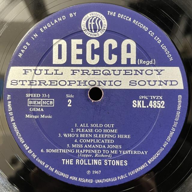 ROLLING STONES☆Same UK Open Decca Mono オリジナル - レコード