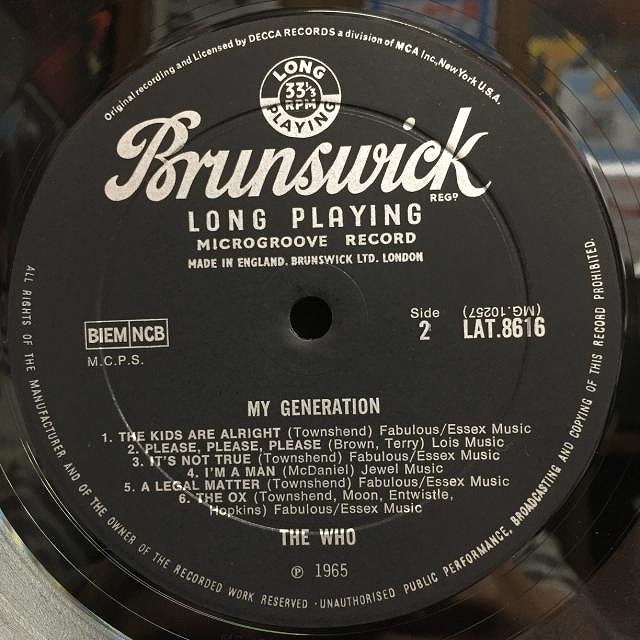 中古】11/15(火) ～THE WHO, ERIC CLAPTON, LED ZEPPELIN, KINKS