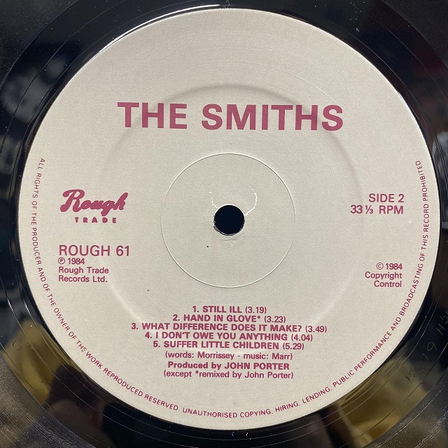 【中古】12/28(水)4F『THE SMITHS特集』オリジナル盤LPから